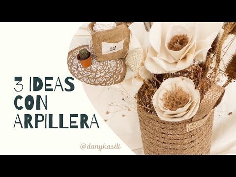 Creatividad en Manualidades con Tela de Arpillera