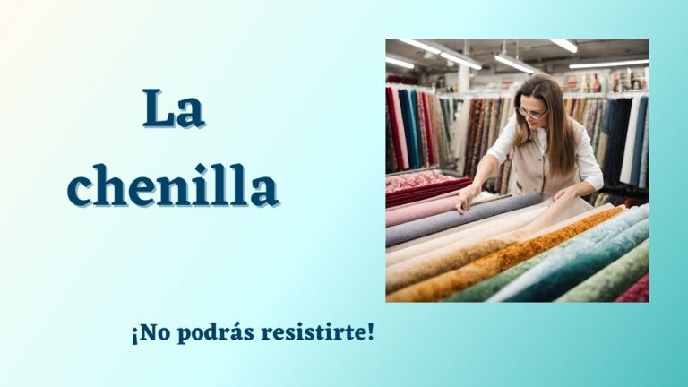 Ventajas de la chenilla en costura