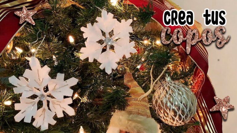 Telas de Copos de Nieve: Decoración Navideña Esencial