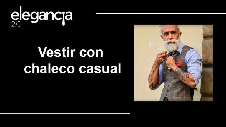 Elegancia Masculina: Chalecos de Tela como Estilo Distintivo
